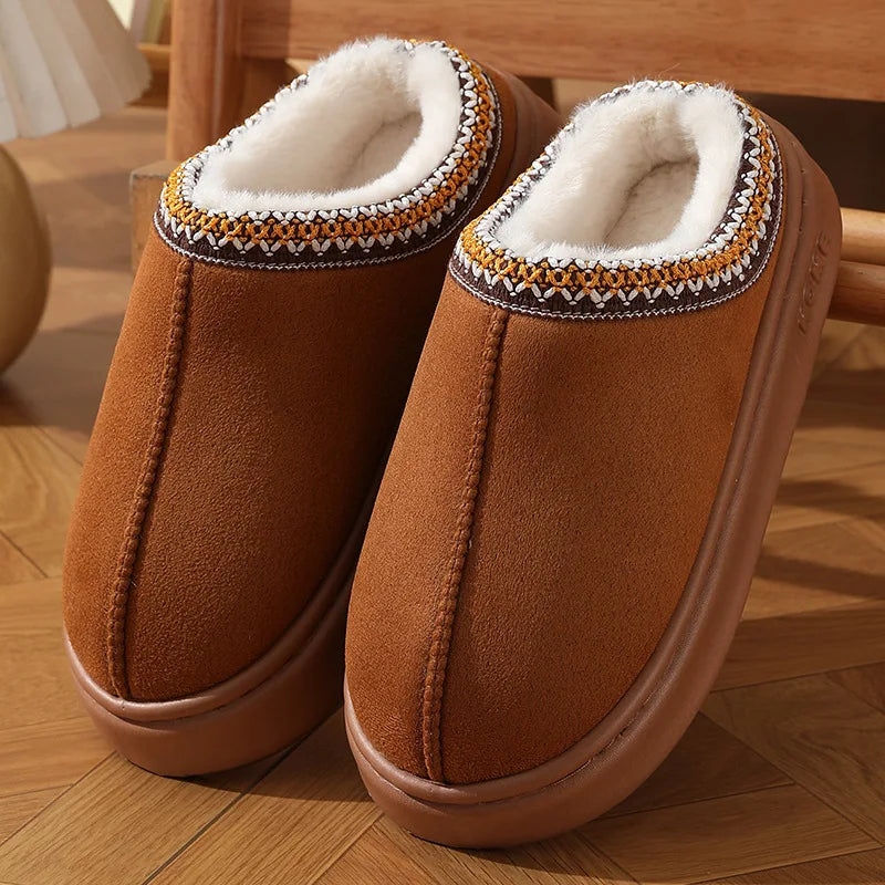 Fluffy winter slippers