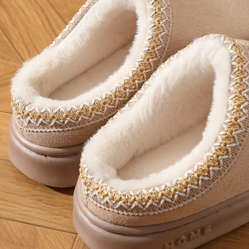 Fluffy winter slippers