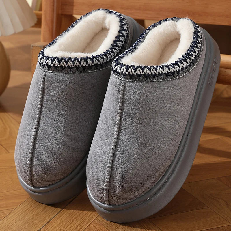 Fluffy winter slippers