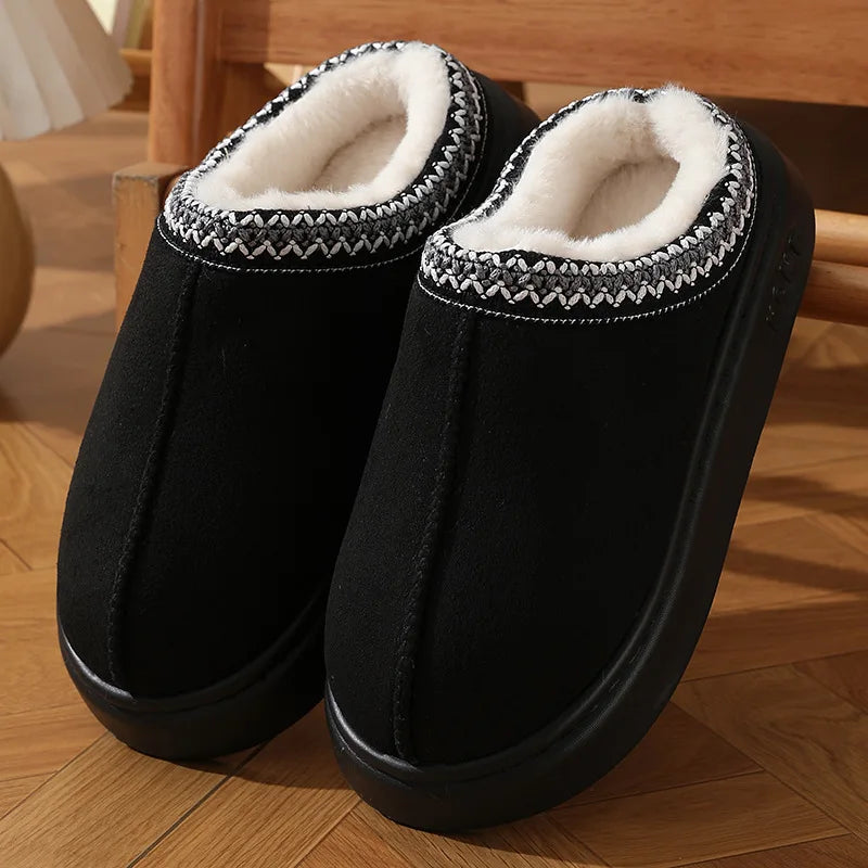 Fluffy winter slippers